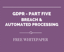 The GDPR Webinar Series – Register Now for Part 5